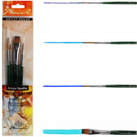 Set di 4 pennelli Phoenix in nylon marrone