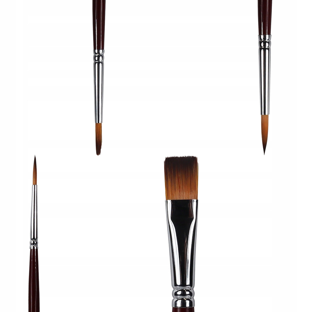 Set di 4 pennelli sintetici Phoenix 6604S