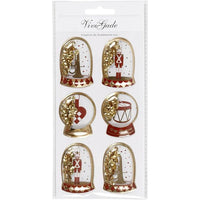 Set di 6 adesivi natalizi 3D — immagine 3