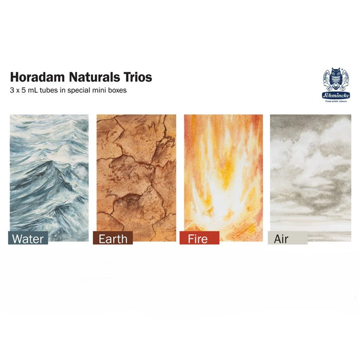 Set di acquerelli Trio Air HORADAM Naturals