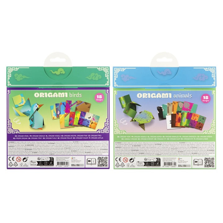 Set di carta per origami | Modelli vari