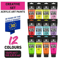 Set di colori acrilici ACRYL PRO CREATIVE