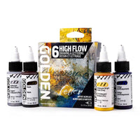 Set di colori acrilici Golden High Flow Drawing & Lettering 6 x 30 ml