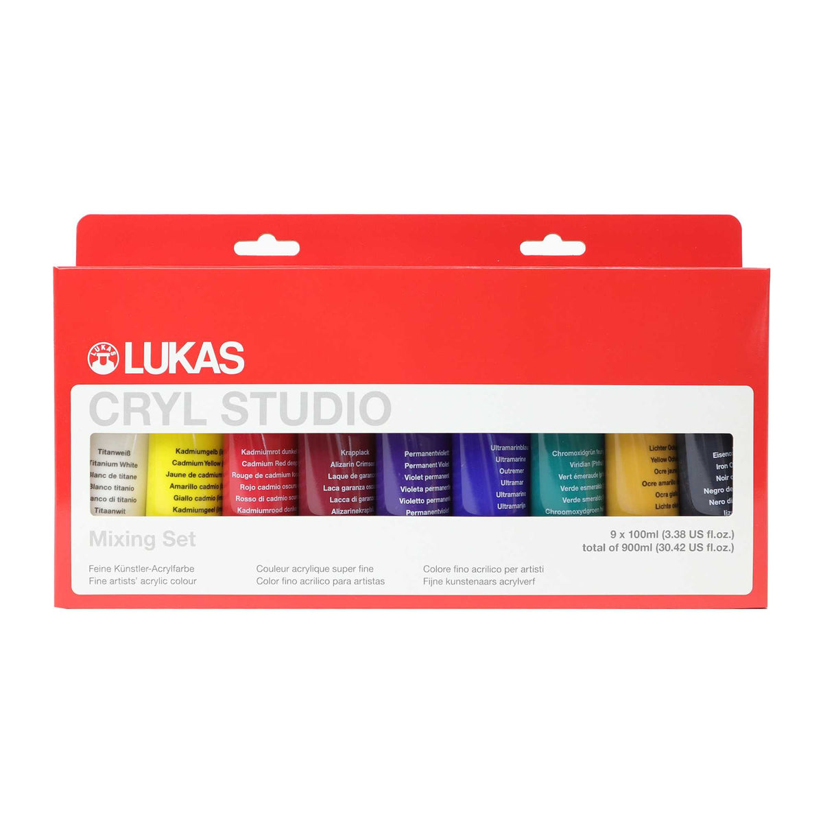 Set di colori acrilici LUKAS Cryl Studio 9 x 100 ml – 1