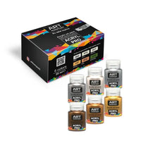 Set di colori acrilici metallizzati ACRYL PRO