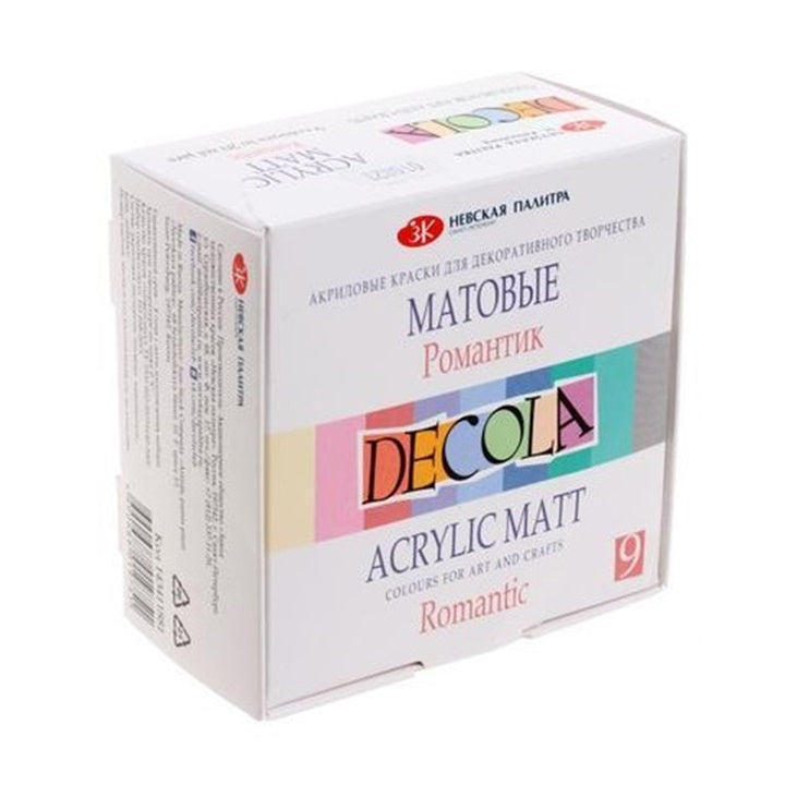 Set di colori acrilici opachi Decola 9x20 ml | scegli un set