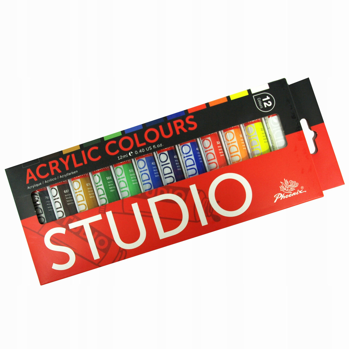 Set di colori acrilici Phoenix 12 x 12 ml