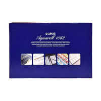 Set di colori ad acquerello LUKAS Aquarell 1862 in cofanetto - 70 mezzi godet con accessori