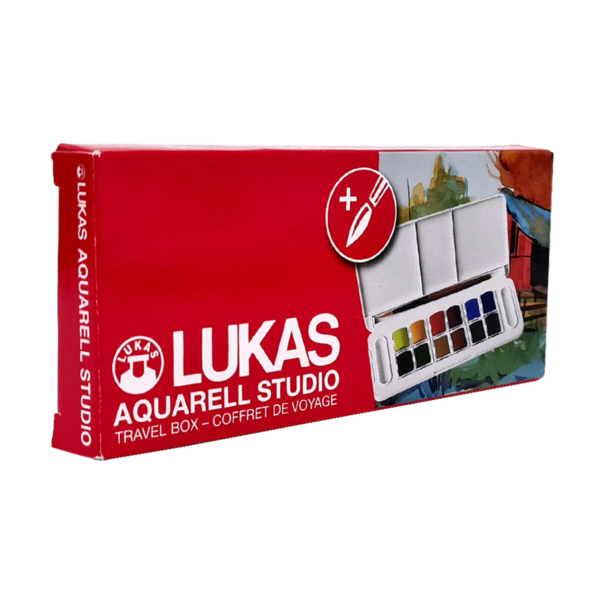 Set di colori ad acquerello LUKAS Studio in scatola di plastica - 13 pezzi