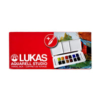 Set di colori ad acquerello LUKAS Studio in scatola di plastica - 13 pezzi