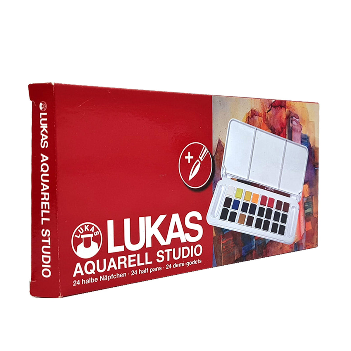 Set di colori ad acquerello LUKAS Studio in scatola di plastica - 24 pz