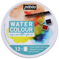 Set di colori ad acquerello Pebeo in una scatola di metallo: scegli un set | set diversi