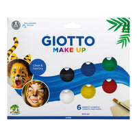 Set di colori per il viso GIOTTO Make Up 6 x 5 ml con pennello e spugnetta