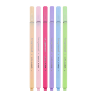 Set di fineliner Bruynzeel Fineliner Pastel - 6 pz / 0,4 mm