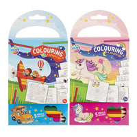 Set di libri da colorare con matite | Vari tipi