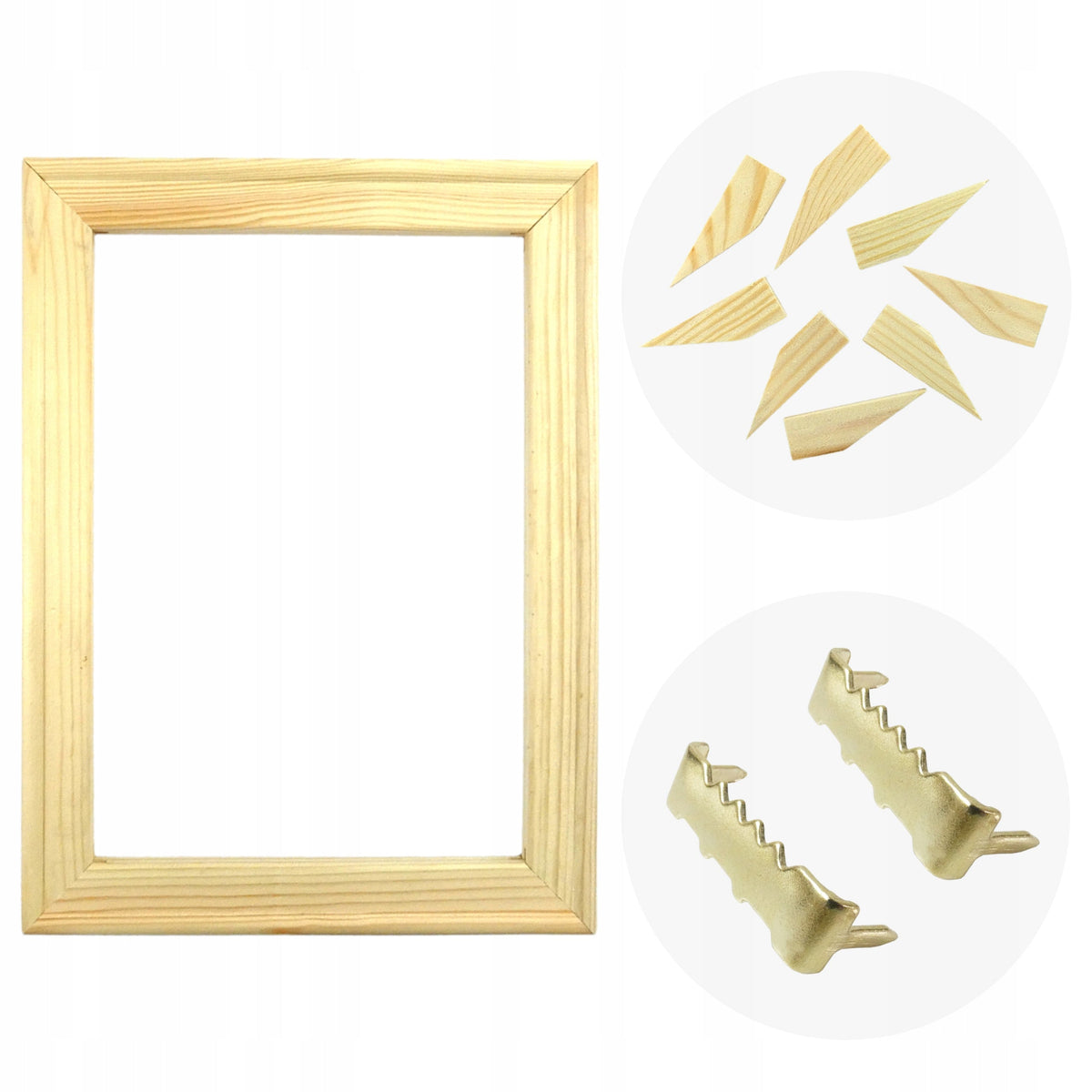 Set di listelli per telaio Phoenix 80 x 100 cm con cunei e attaccaglie
