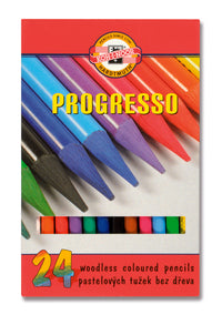 Set di matite colorate senza legno 8758 - 24 pezzi
