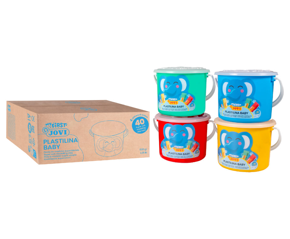 Set di paste per modellare JOVI My First 40 x 38 g - 4 colori