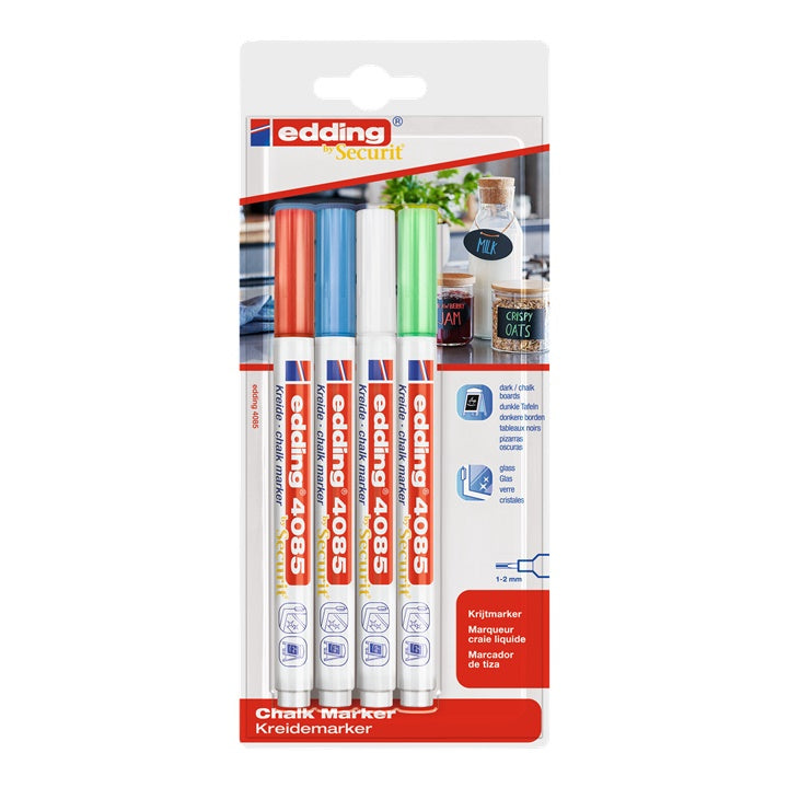 Set di pennarelli a gesso EDDING 4085 tonalità di base