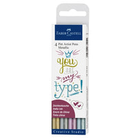 Set di pennarelli artistici PITT metallici My type - 4 pz