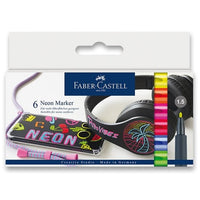 Set di pennarelli neon Faber Castell 6 pz