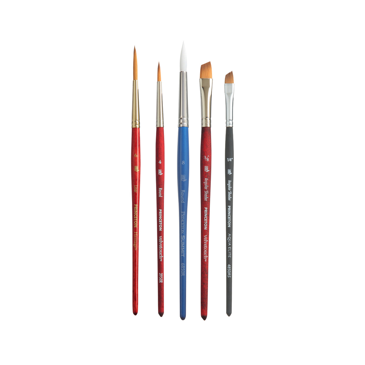 Set di pennelli per lettering PRINCETON 5 pz