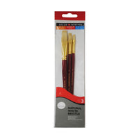 Set di pennelli per pittura a olio DALER ROWNEY Simply – setola di maiale, 3 pz, misura 1