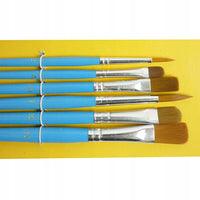 Set di pennelli sintetici Phoenix per olio e acrilico - 6 pezzi