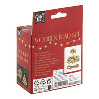 Set di perle di legno XMAS