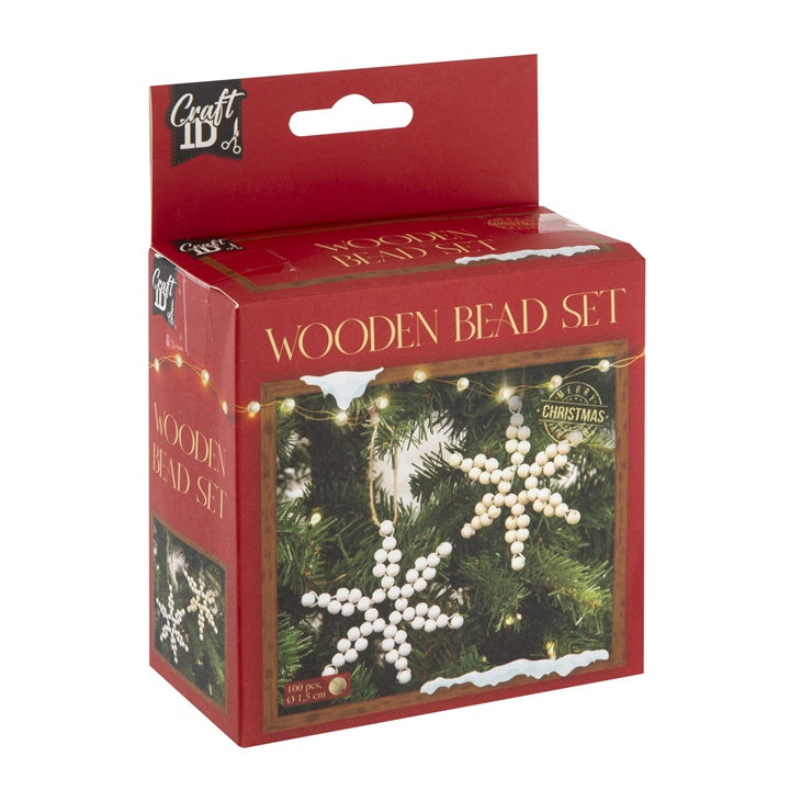 Set di perline di legno XMAS STARS