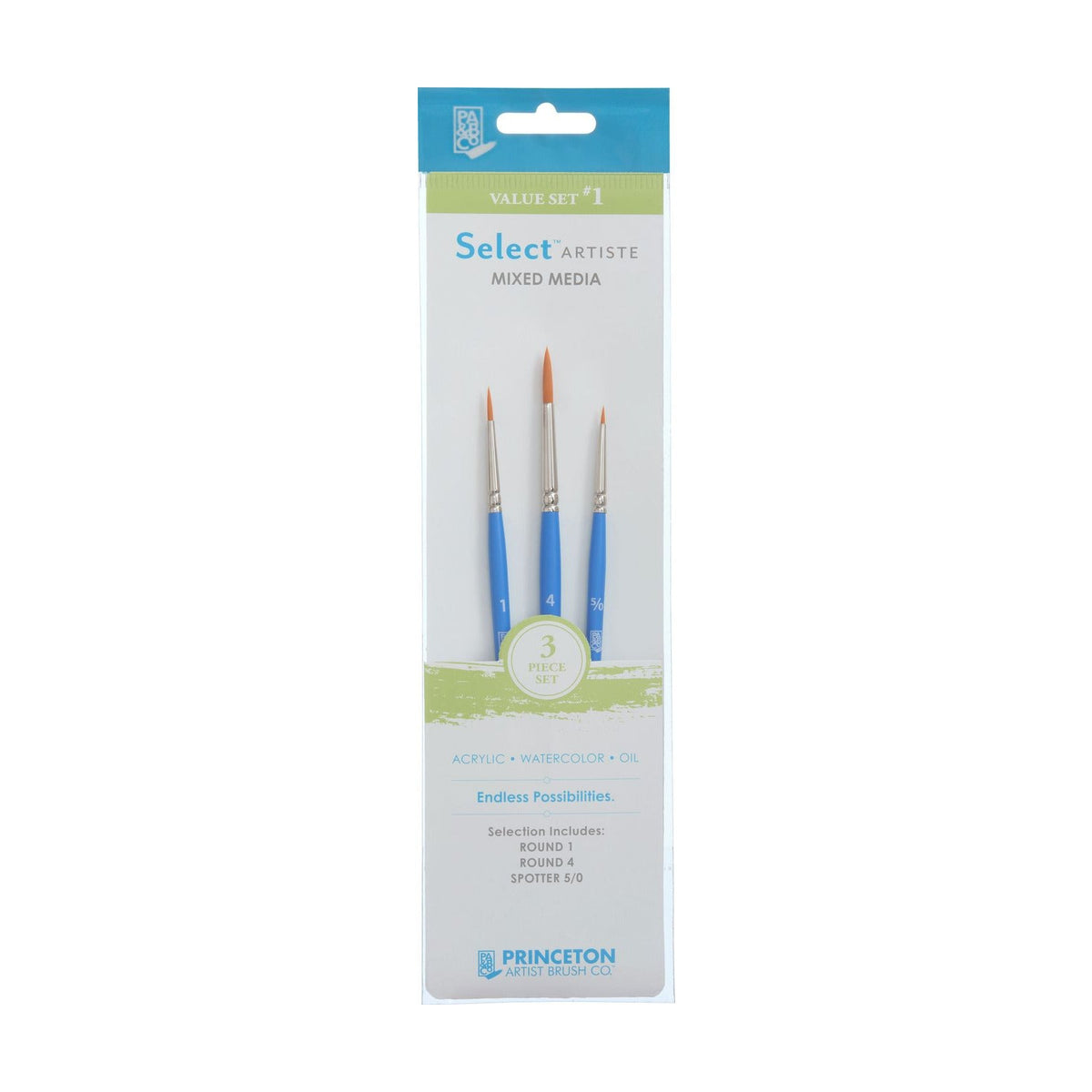 Set pennelli PRINCETON Select - set da 3 pezzi