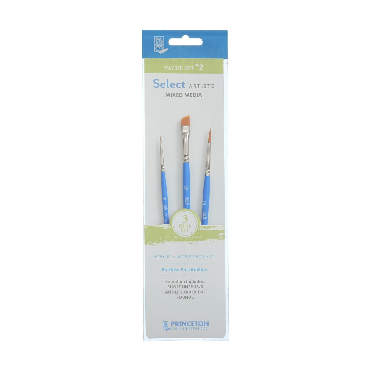 Set pennelli PRINCETON Select universali - set da 3 pezzi