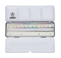 Set per acquerello in metallo Schmincke HORADAM, 12 x 1/2 godet con spazio extra