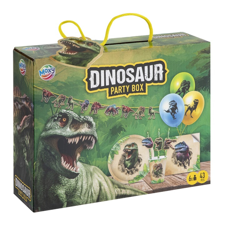 Set per feste per bambini a tema dinosauri 43 pezzi