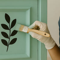 Set per il restauro di mobili con vernice spray argento - Verde patina