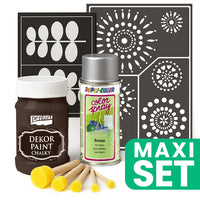 Set per il rinnovo dei mobili con vernice spray argento - Marrone