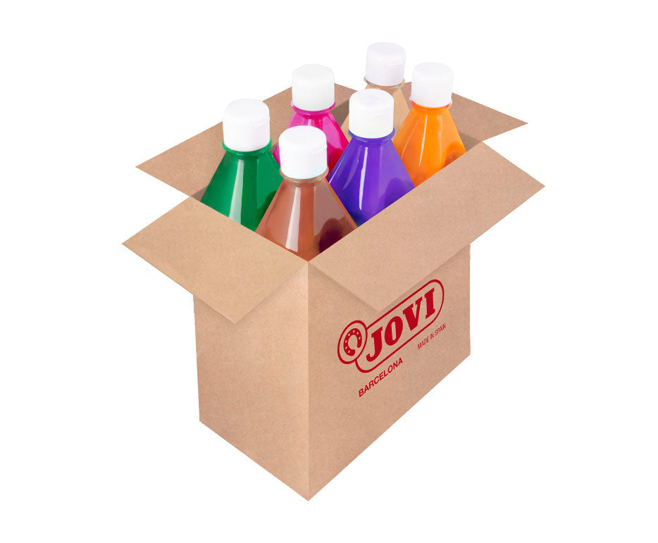 Set tempere liquide per bambini JOVI Premium 6 x 500 ml – variante B