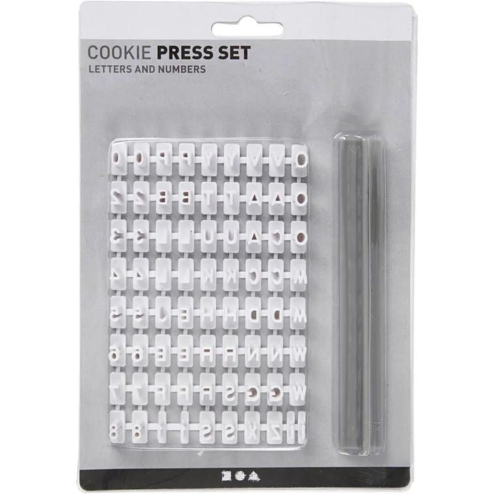 Set di timbri con lettere e numeri per pasta da modellare — immagine 1