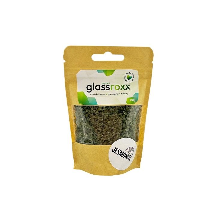 Glassroxx Jesmonite Granulato di vetro 150g – Grigio argento