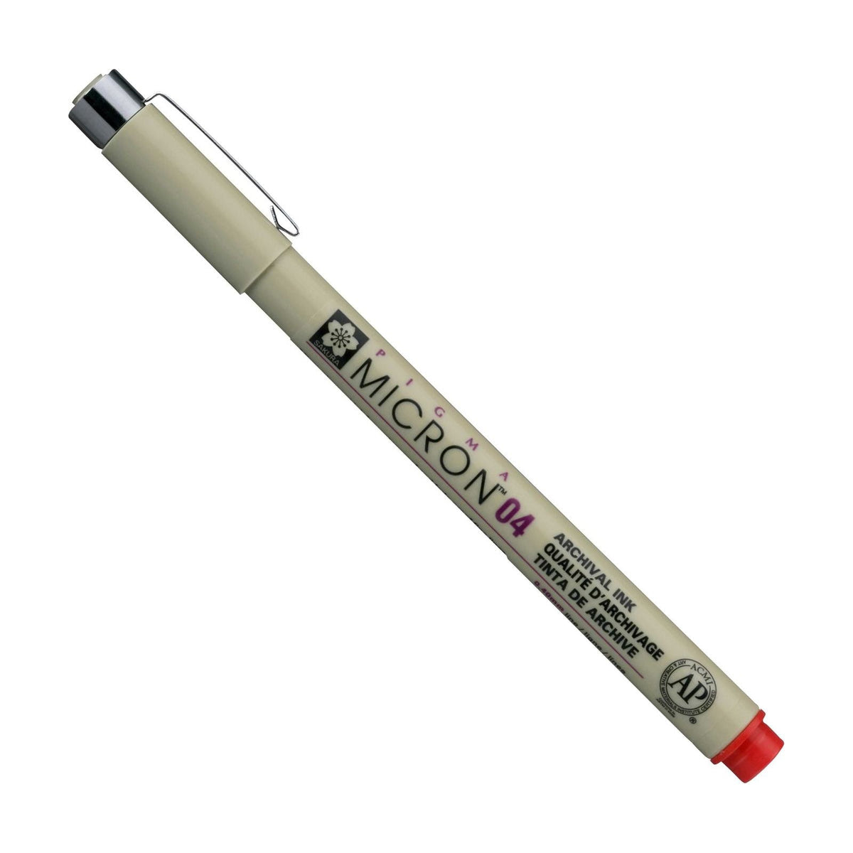Pennarello per disegno tecnico SAKURA Pigma Micron RED | scegli spessore – 04 0,40 mm