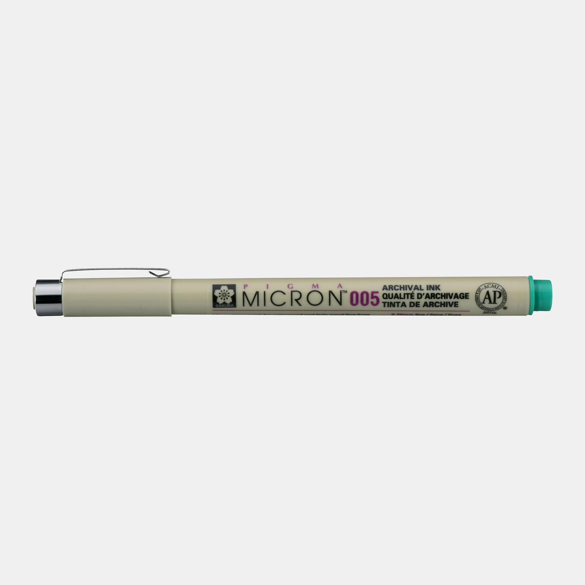 Pennarello per disegno tecnico SAKURA Pigma Micron GREEN | scegli spessore – 005 0,20 mm