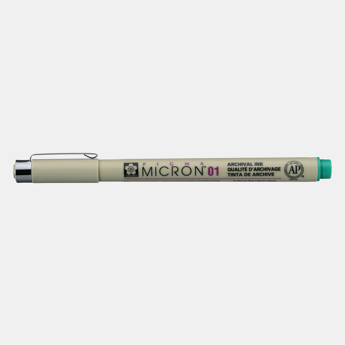 Pennarello per disegno tecnico SAKURA Pigma Micron GREEN | scegli spessore – 01 0,25 mm