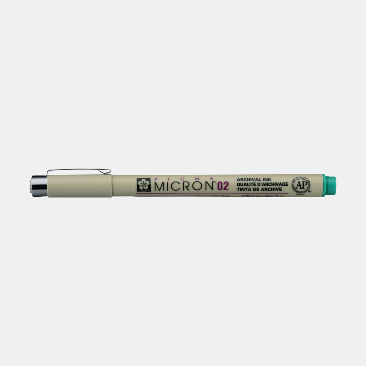 Pennarello per disegno tecnico SAKURA Pigma Micron GREEN | scegli spessore – 02 0,30 mm
