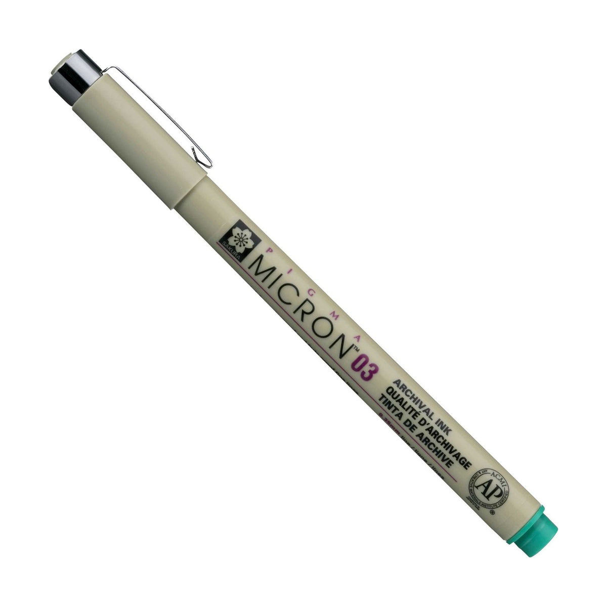 Pennarello per disegno tecnico SAKURA Pigma Micron GREEN | scegli spessore – 03 0,35 mm