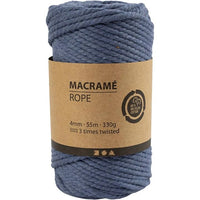 Filo macramè 4 mm x 55 m – Blu