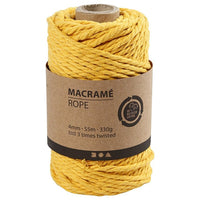 Filo macramè 4 mm x 55 m | scegli il colore - yellow