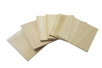 Sottobicchieri in legno Pentart, quadrati, 10 x 10 x 0,5 cm, set da 6 pz