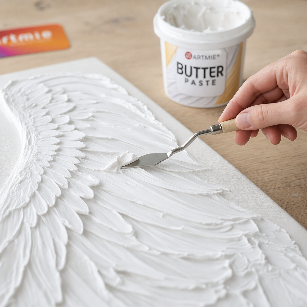 Spatola per pittura in acciaio inox con manico in legno