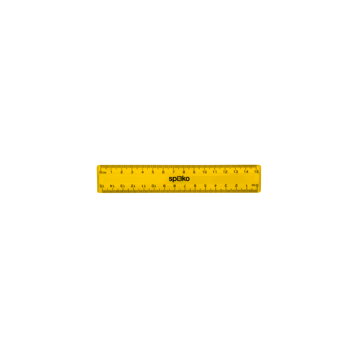 Righello piatto Spoko, 15 cm, colori assortiti