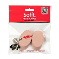 Spugne per pastello angolate Sofft - 2 pezzi - rotonde